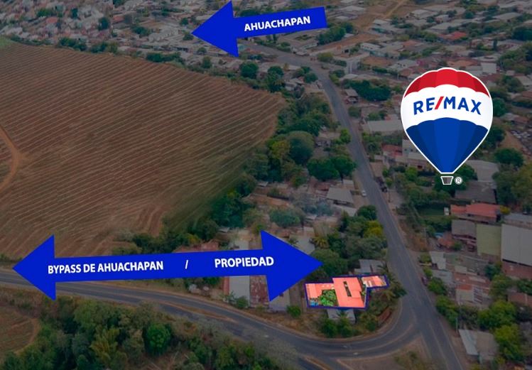 FOR SALE: CORNER HOUSE IN BYPASS AHUACHAPÁN